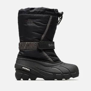Sorel Childrens Flurry Snow Boot - Black/City Grey