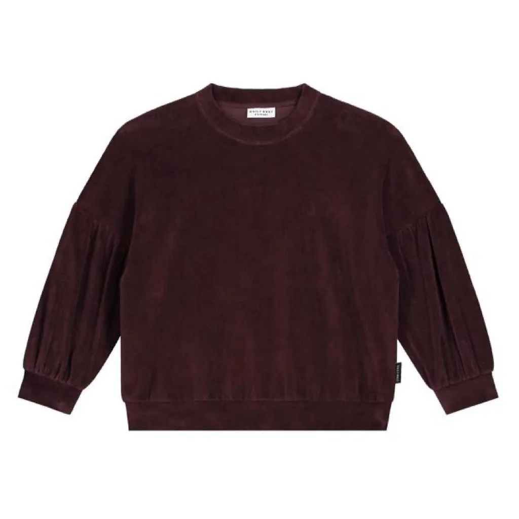 Sweater Marant Velour Deep Mahogany