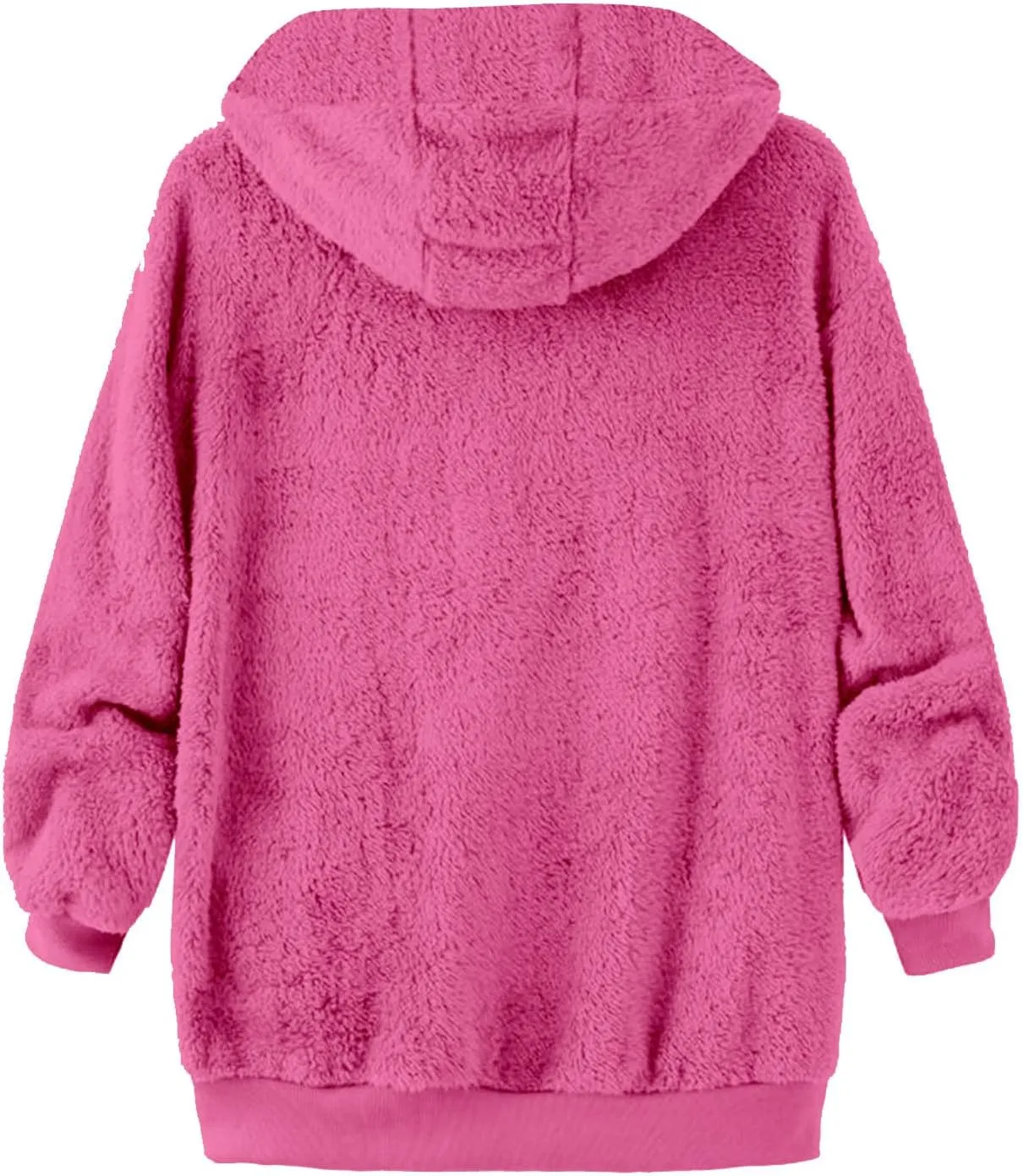 TANGNADE Cute Jackets for Women Trendy Plus Size Winter Fuzzy Fleece Coats Comfy Warm Zip Up Hoodies Outwear