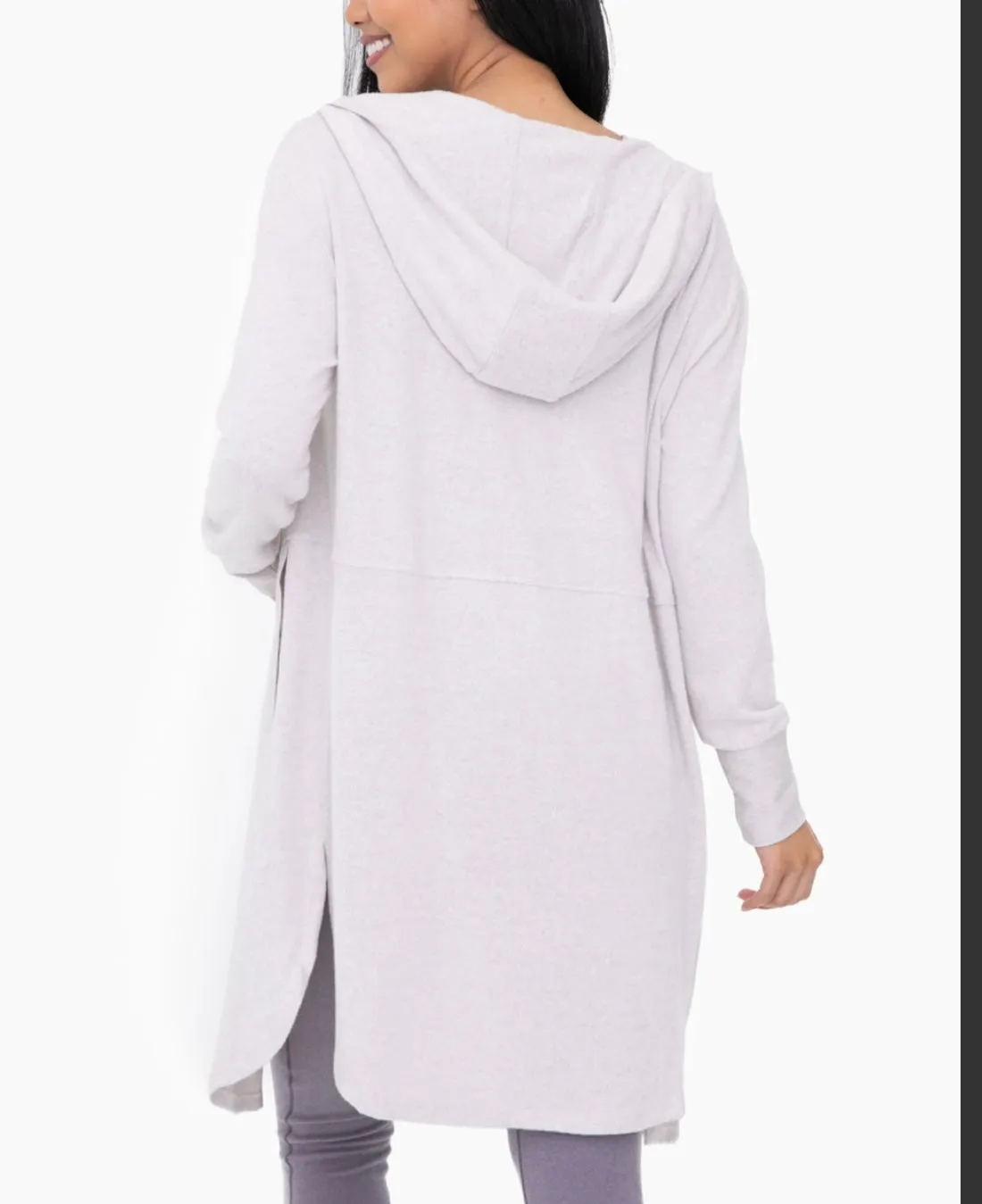 Taupe cardigan with pockets