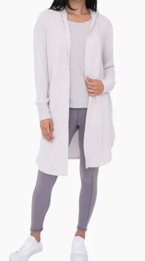 Taupe cardigan with pockets