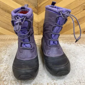 The North Face - Kid's Winter Boots - MSRP comp $115: Purple/Black-children-3Y