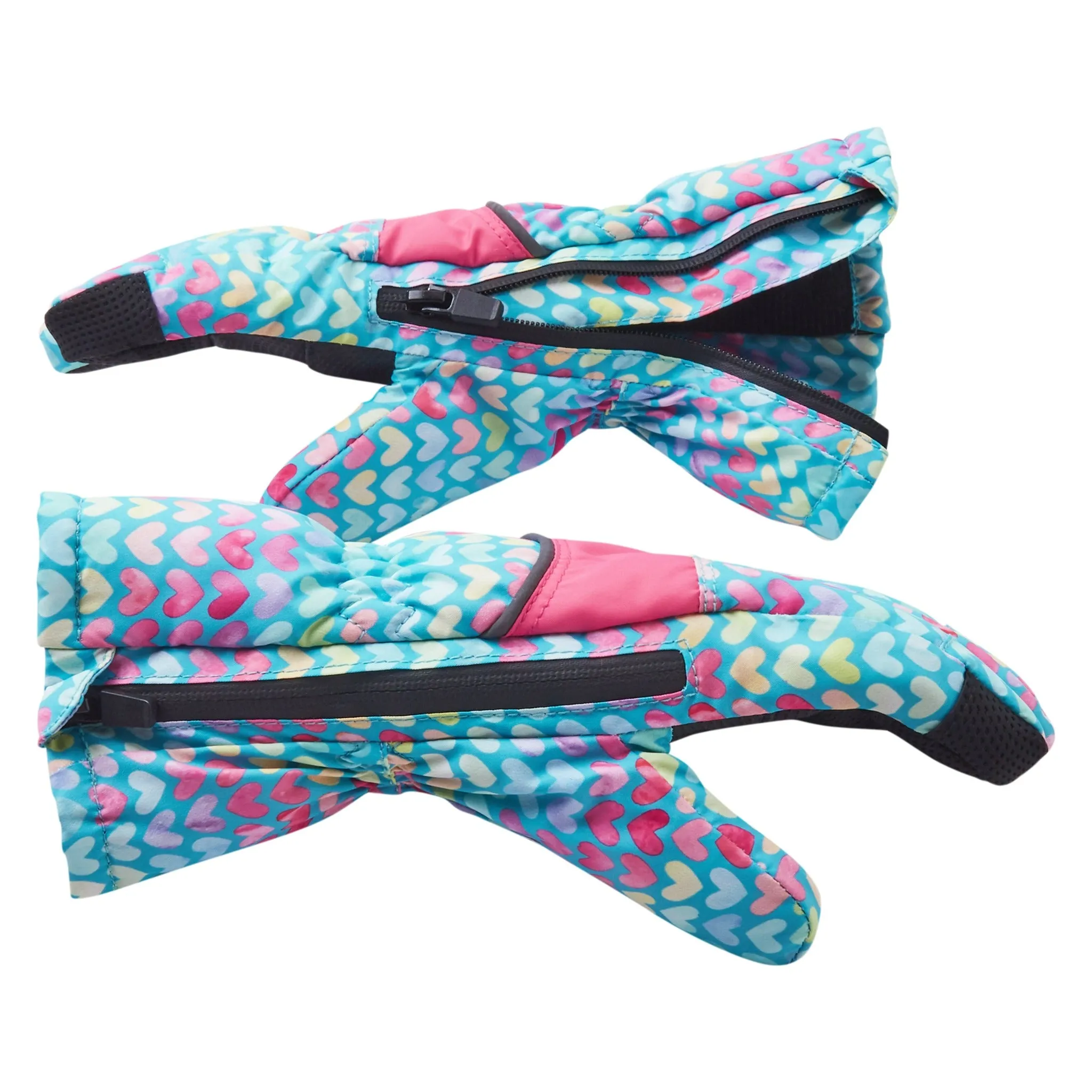 Winter & Ski Glove powered by ZIPGLOVE™ TECHNOLOGY | Aqua Hearts