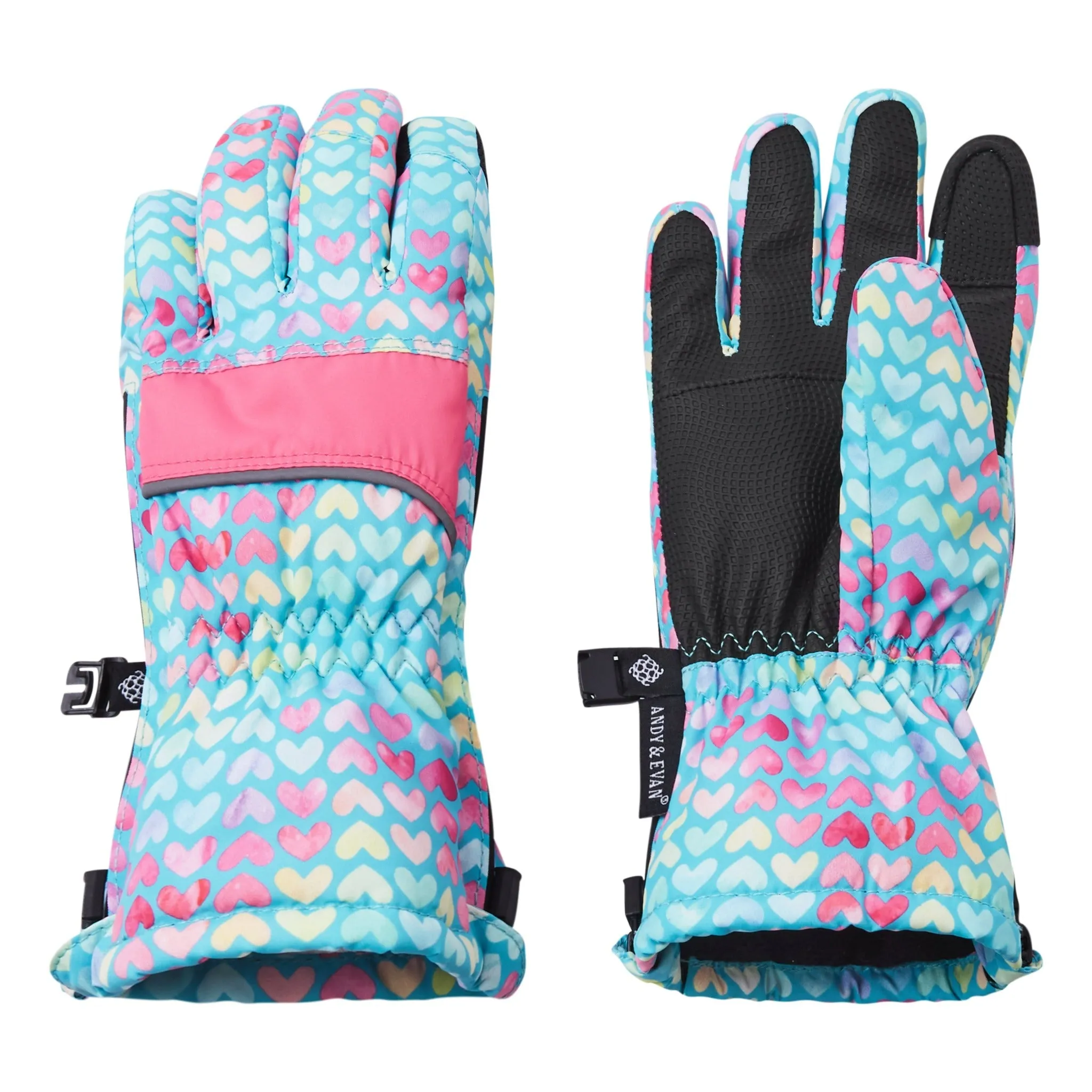 Winter & Ski Glove powered by ZIPGLOVE™ TECHNOLOGY | Aqua Hearts