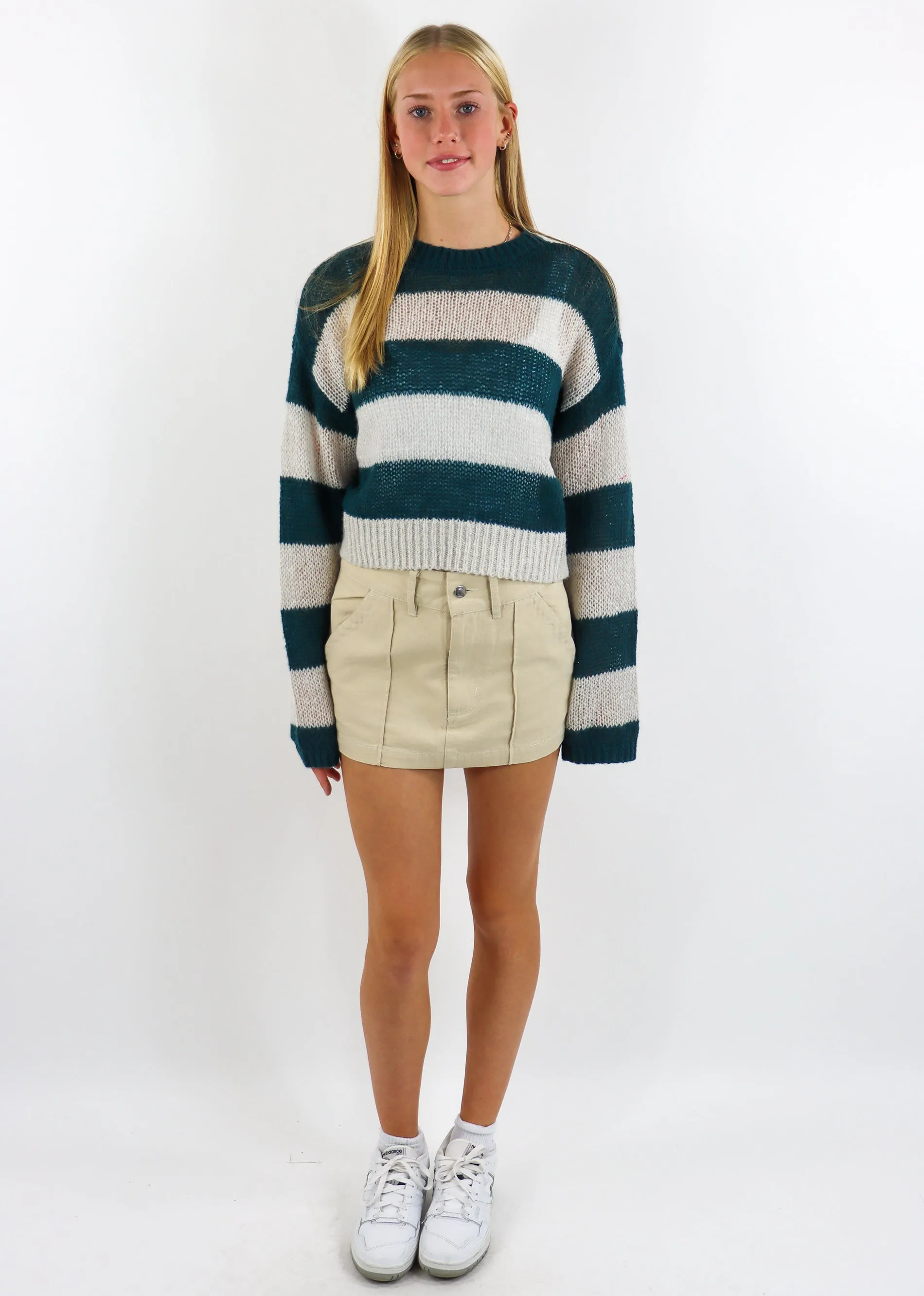 Winter Baby Sweater ★ Grey & Green