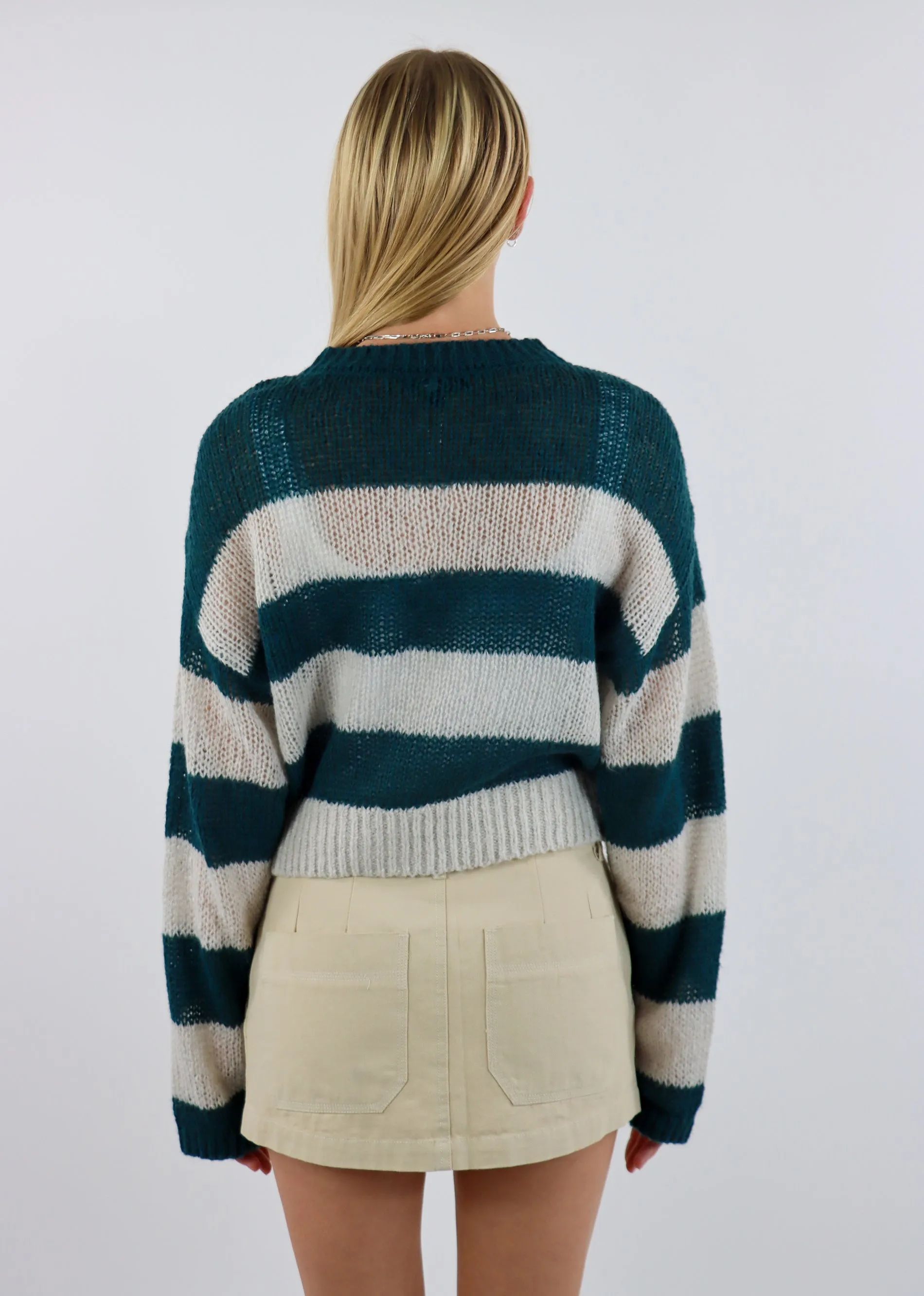 Winter Baby Sweater ★ Grey & Green