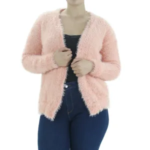 Women's Eyelash Knit Cardigan Sweater,Somo