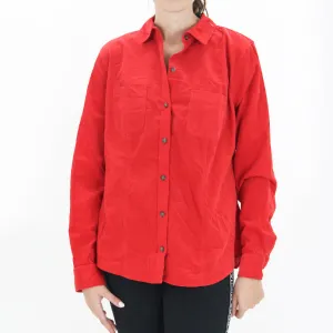 Women's Plain Sweaters Shirt,Red